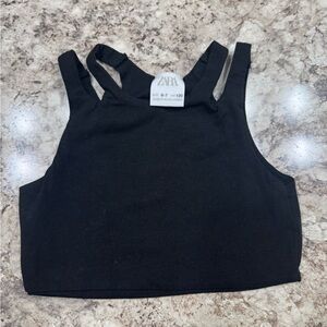 Zara girl Black Tank Top